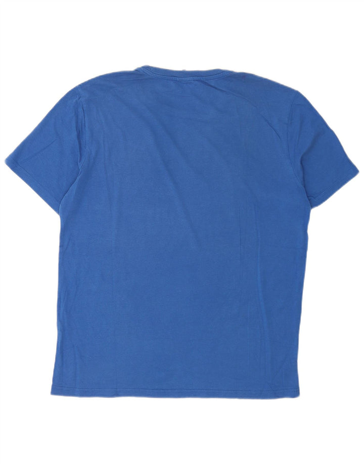 Champion Herren T-Shirt mit Grafik, Größe L, Blau