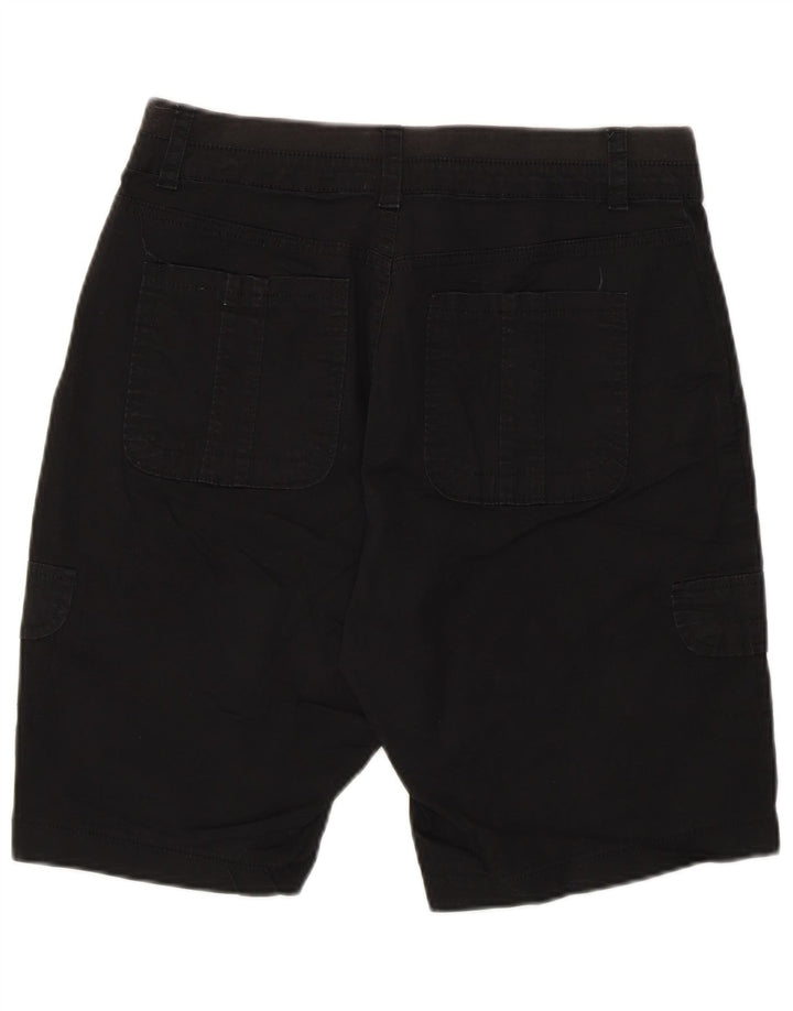 Lee Womens Relaxed Fit Cargo Shorts US 6 Medium W28 Schwarze Baumwolle