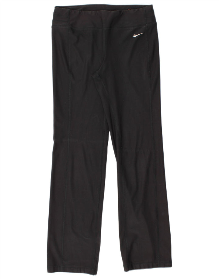 Nike Damen Dri Fit Trainingshose UK 10 Small Schwarz Polyester