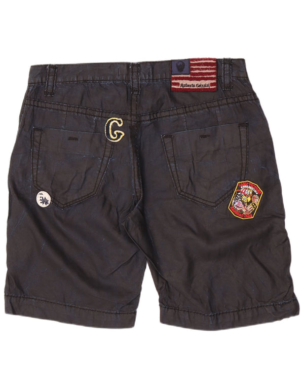 Vintage Herren Graphic Chino Shorts XL W36 Marineblaue Baumwolle