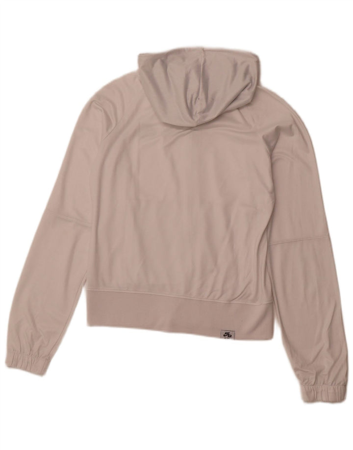 NIKE Damen-Kapuzenpullover mit Reißverschluss, Gr. 10/12, mittelweiß