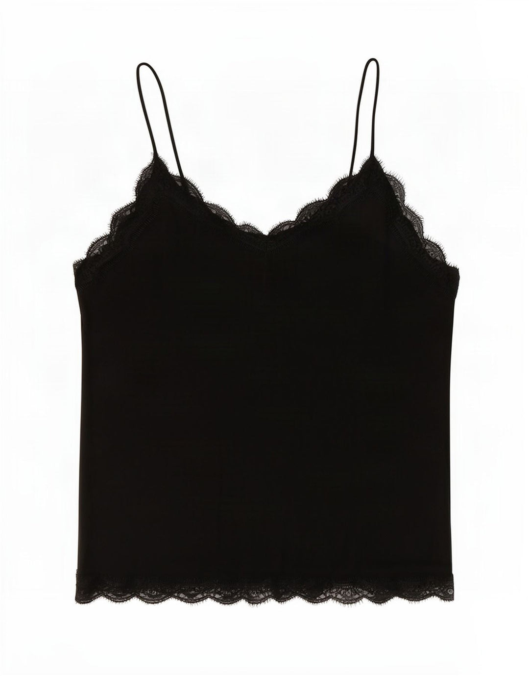Zara Damen Crop Cami Top UK 16 Large Schwarz Polyester