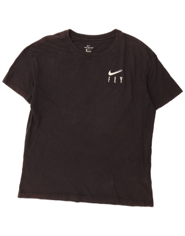 Nike Herren-T-Shirt mit Grafik, groß, aus schwarzer Baumwolle