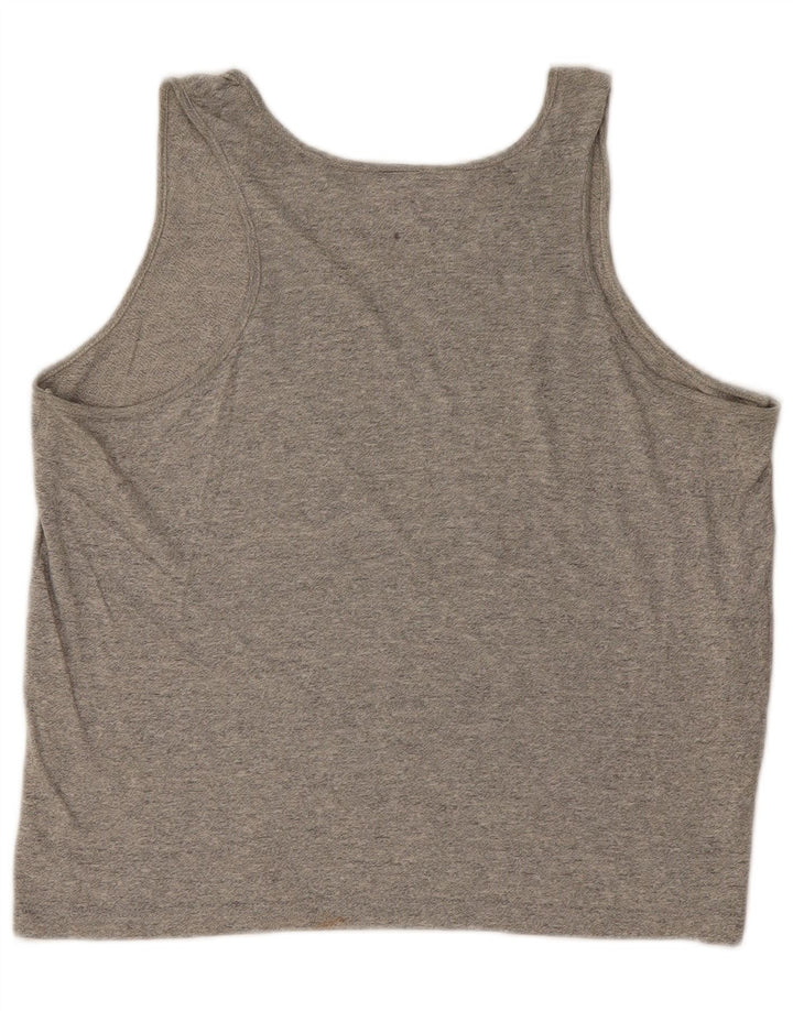Kappa Damen Weste Top UK 16 Large Graue Baumwolle