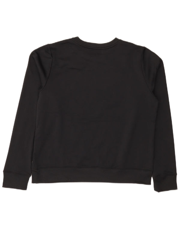 Under Armour Damen Graphic Sweatshirt Pullover UK 16 Large Schwarz