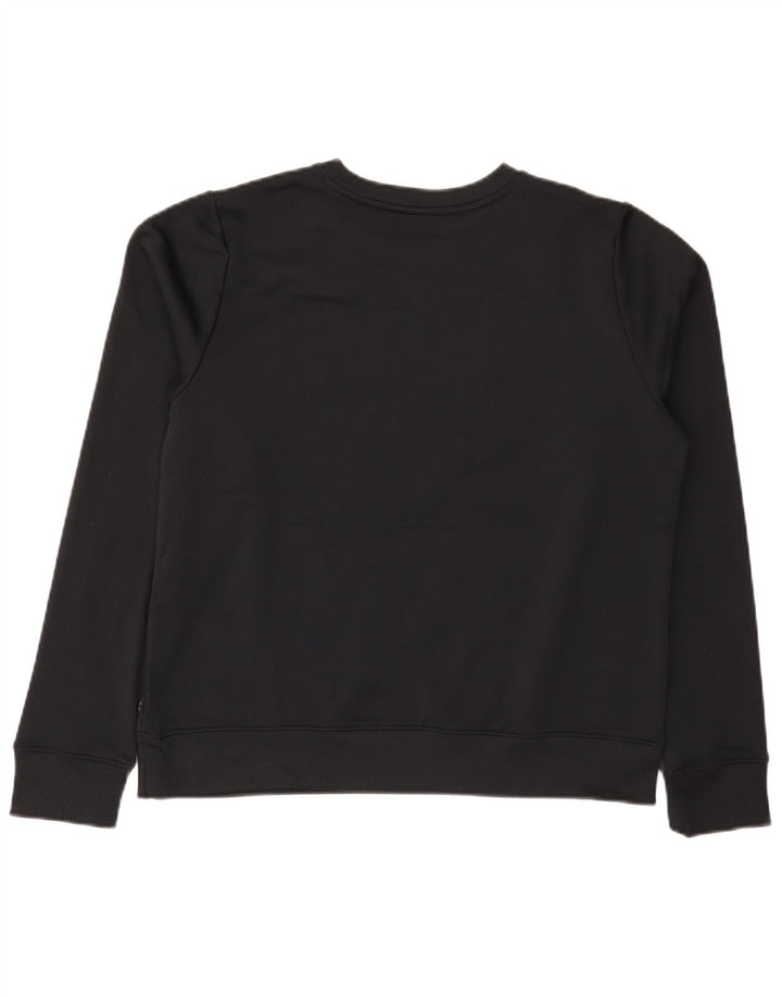 Under Armour Damen Graphic Sweatshirt Pullover UK 16 Large Schwarz