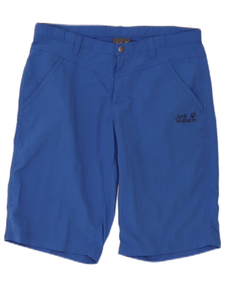 JACK WOLFSKIN Boys Bermuda Shorts 14-15 Years W32 Blue Polyamide