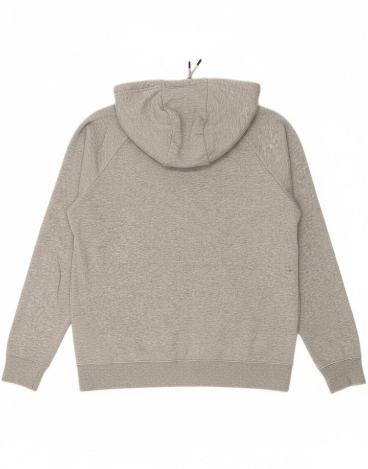 NIKE Mens Graphic Hoodie Jumper Medium Grey Cotton