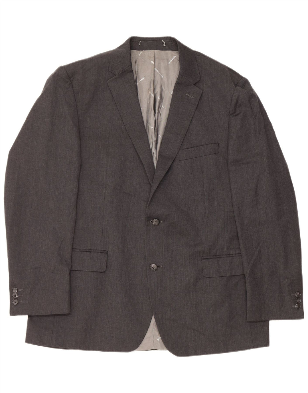 Pierre Cardin Herren-Blazer mit 2 Knöpfen, IT 54, 2XL, graue Wolle