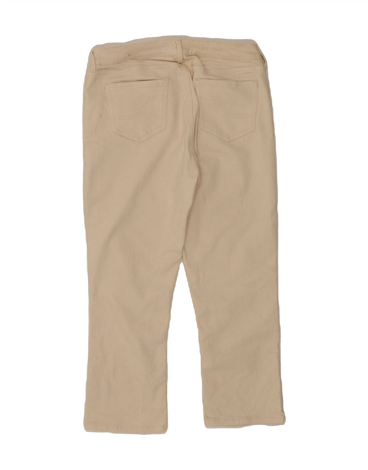 FAT FACE Womens Capri Jeans UK 12 Medium W30 L22 Beige Cotton Vintage Fat Face and Second-Hand Fat Face from Messina Hembry 