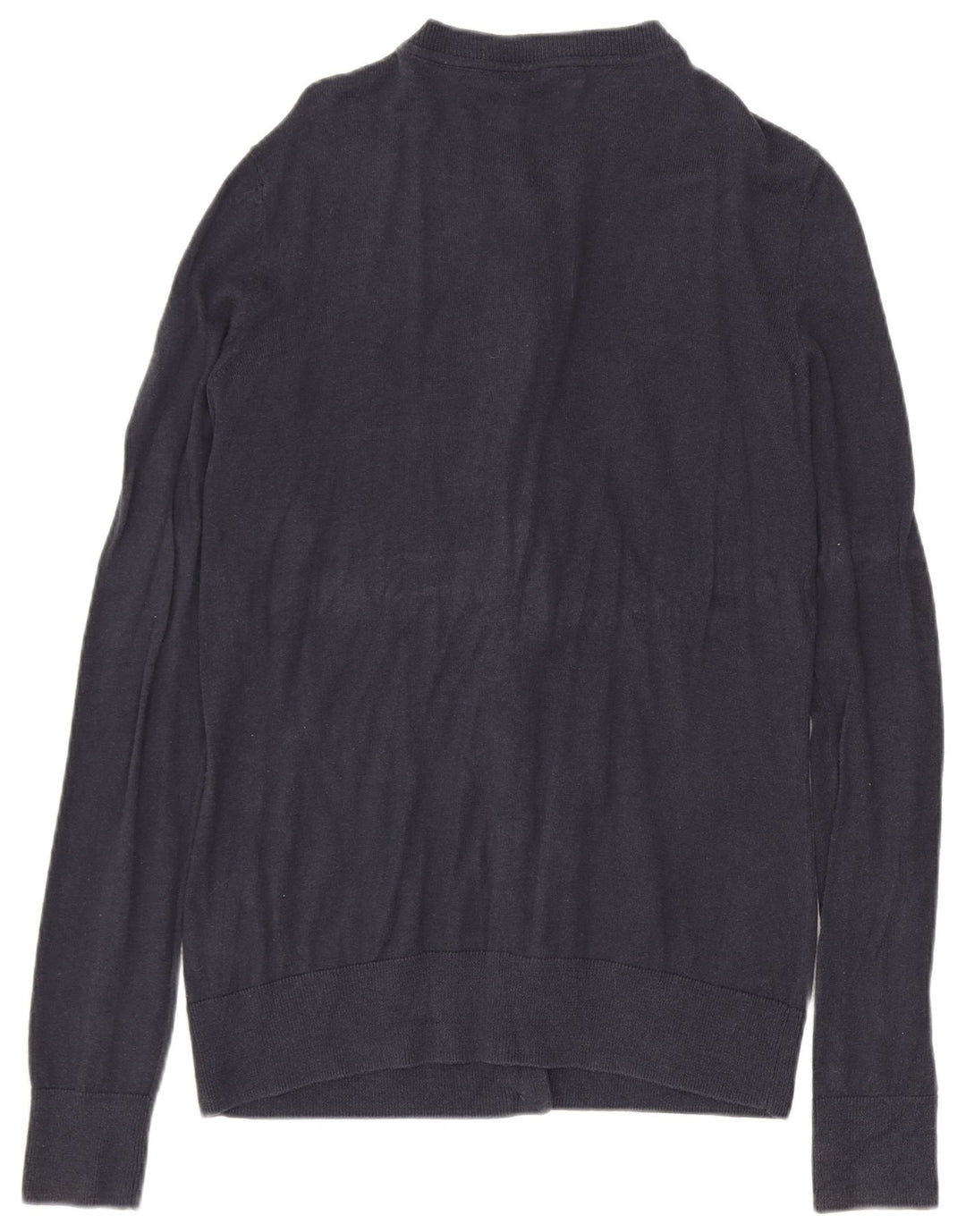 Nautica Damen-Cardigan-Pullover UK 10 Small Marineblaue Baumwolle