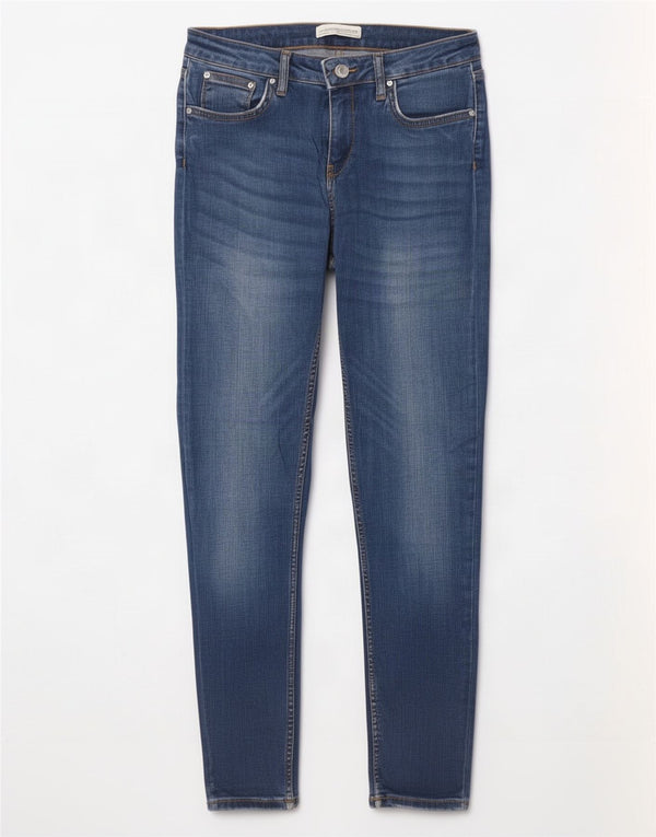 Zara Damen Skinny Jeans EU 38 Small W28 L28 Blaue Baumwolle