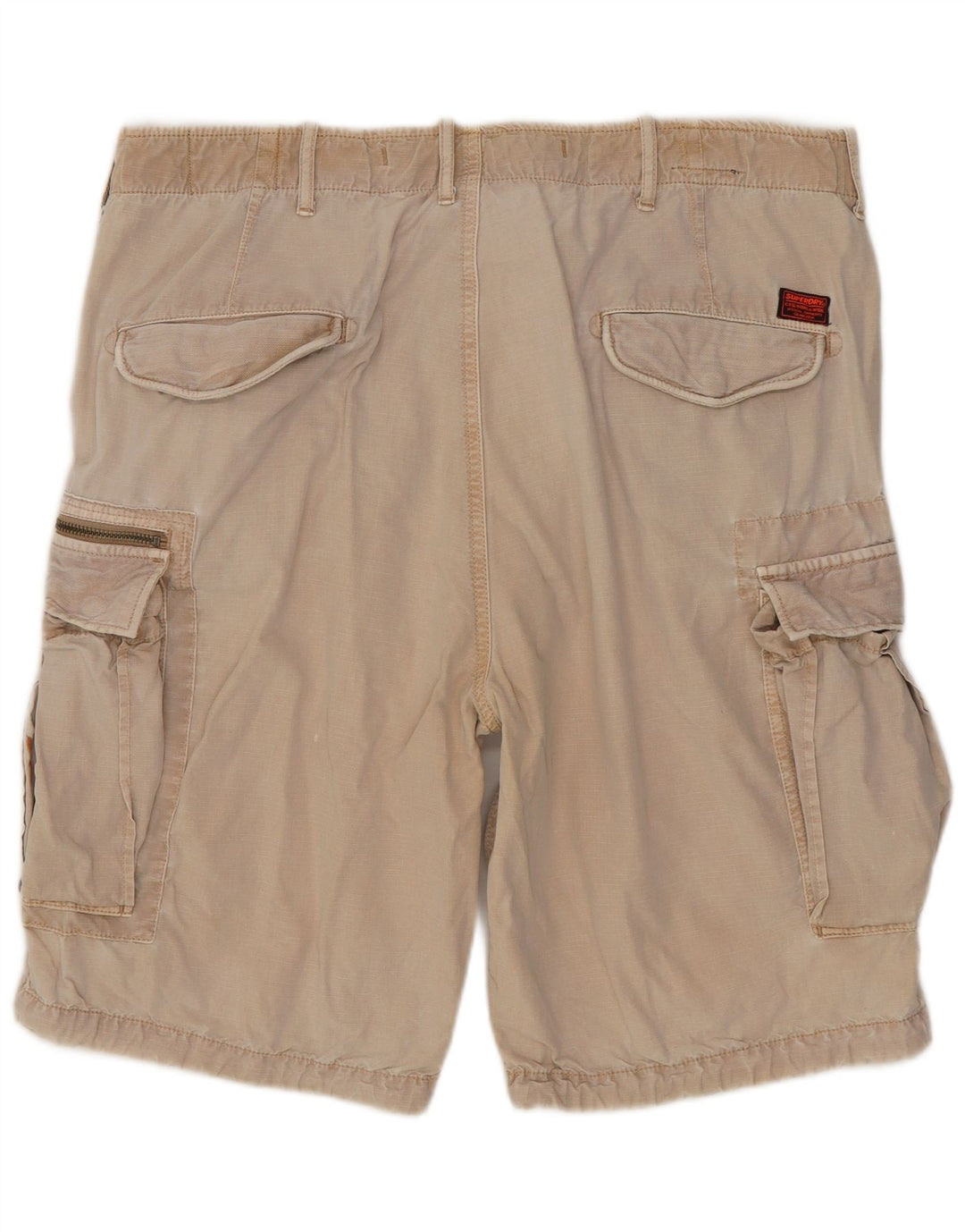 Superdry Herren Cargoshorts W36 Large Beige Baumwolle