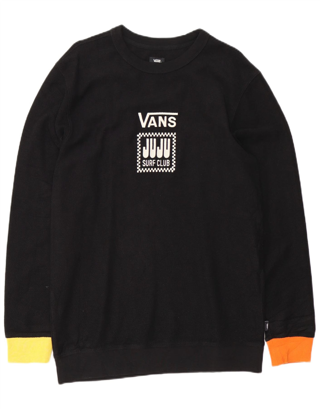 Vans Herren Grafik-Sweatshirt-Pullover aus mittelschwarzer Baumwolle