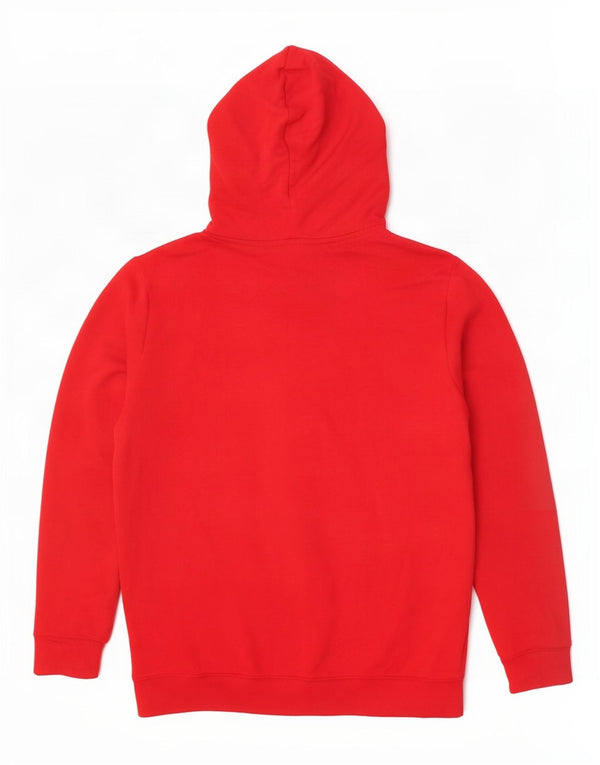 Adidas Herren Kapuzenpullover, groß, aus roter Baumwolle