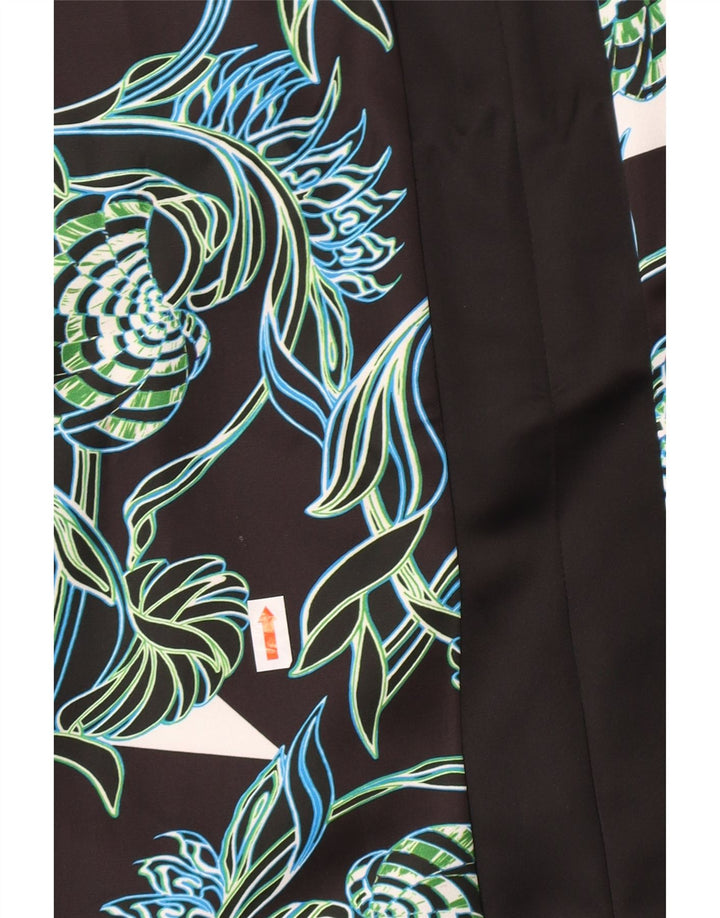 Just Cavalli Damen grafisches Meerjungfrauenkleid IT 44 Medium Black Designer