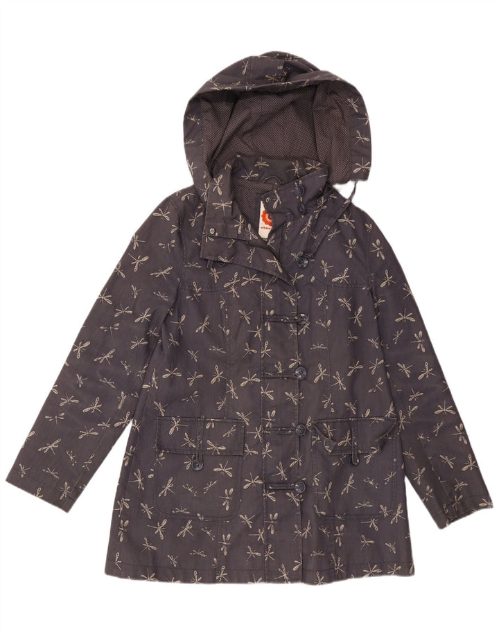 WHITE STUFF Damen-Windbreaker-Jacke, Größe 44, Marineblau, Tiermuster