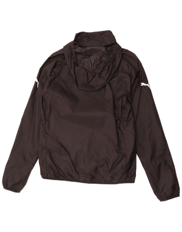 PUMA Herren-Regenjacke mit Kapuze, UK 38, mittelschwarz, Polyester