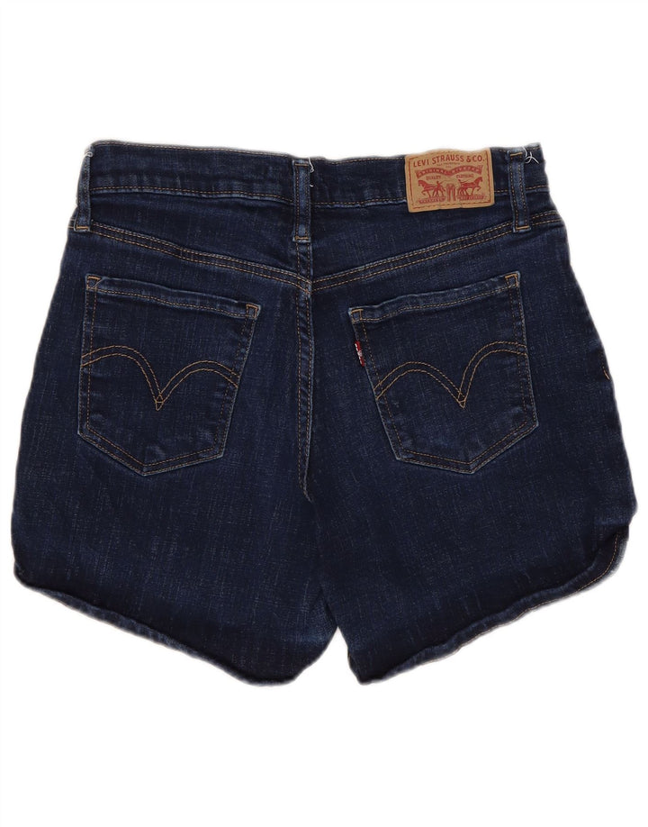 LEVI'S Damen-Jeansshorts mit mittelhohem Bund, W27, Größe S, marineblau, Baumwolle