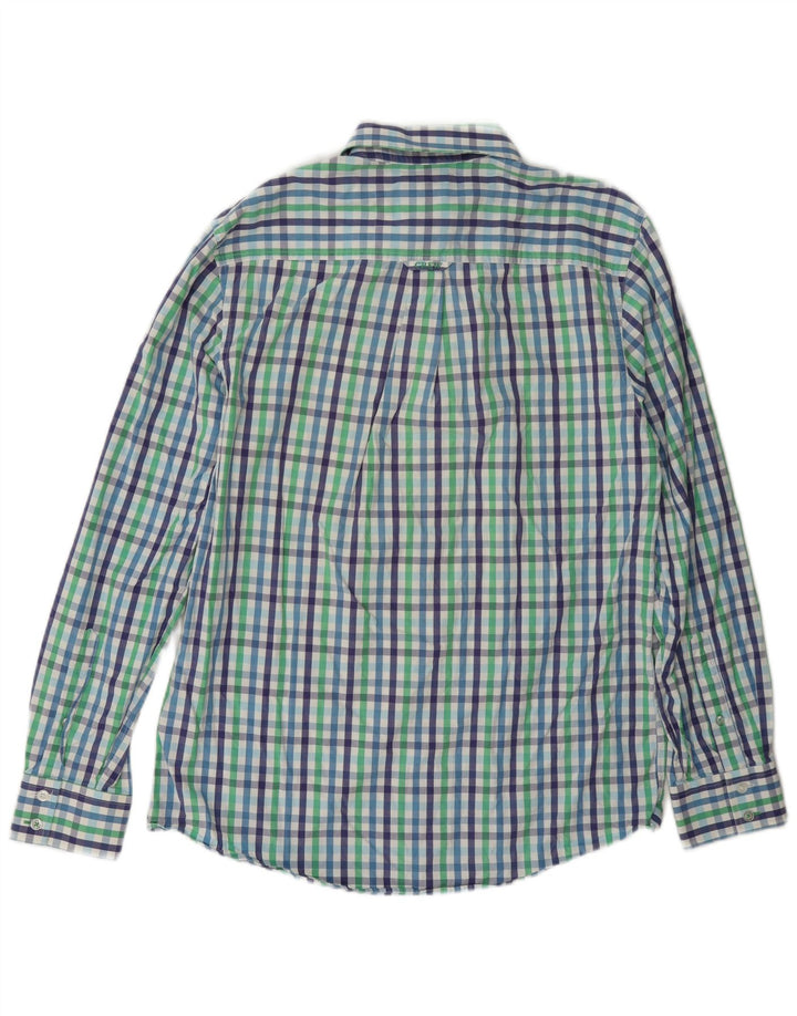 Crew Clothing Herren-Hemd mit klassischer Passform, mittelgroße, mehrfarbige Gingham-Baumwolle