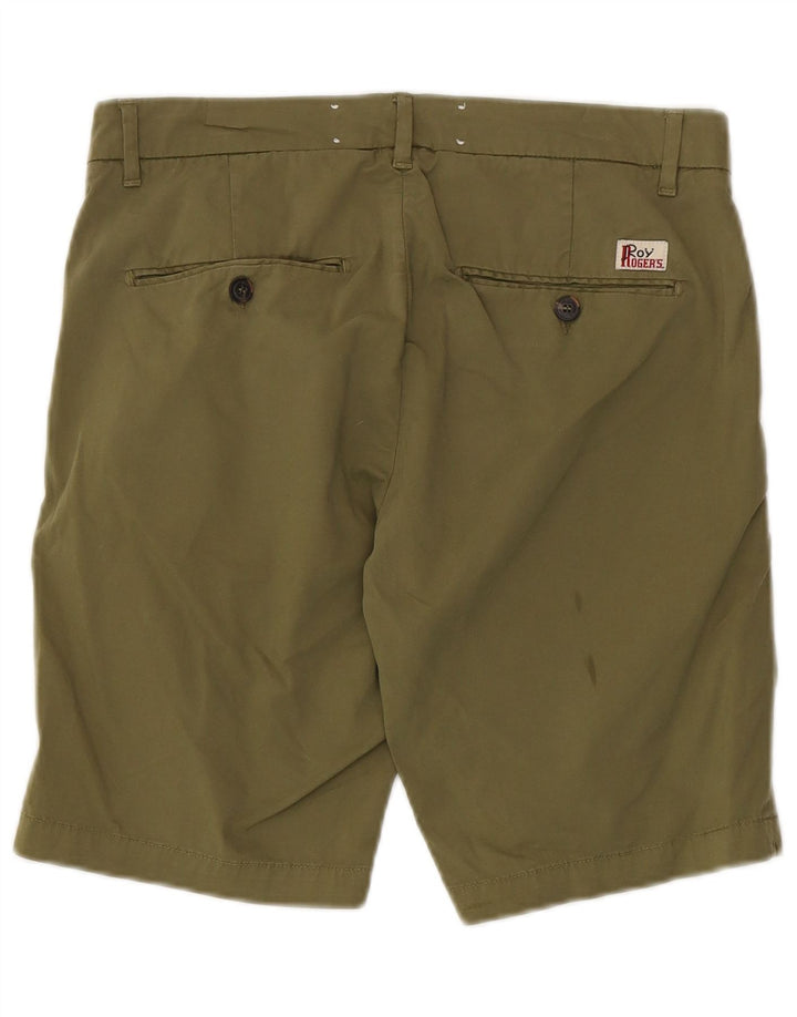 Roy Rogers Herren-Chinoshorts W31, mittlere Khaki-Baumwolle