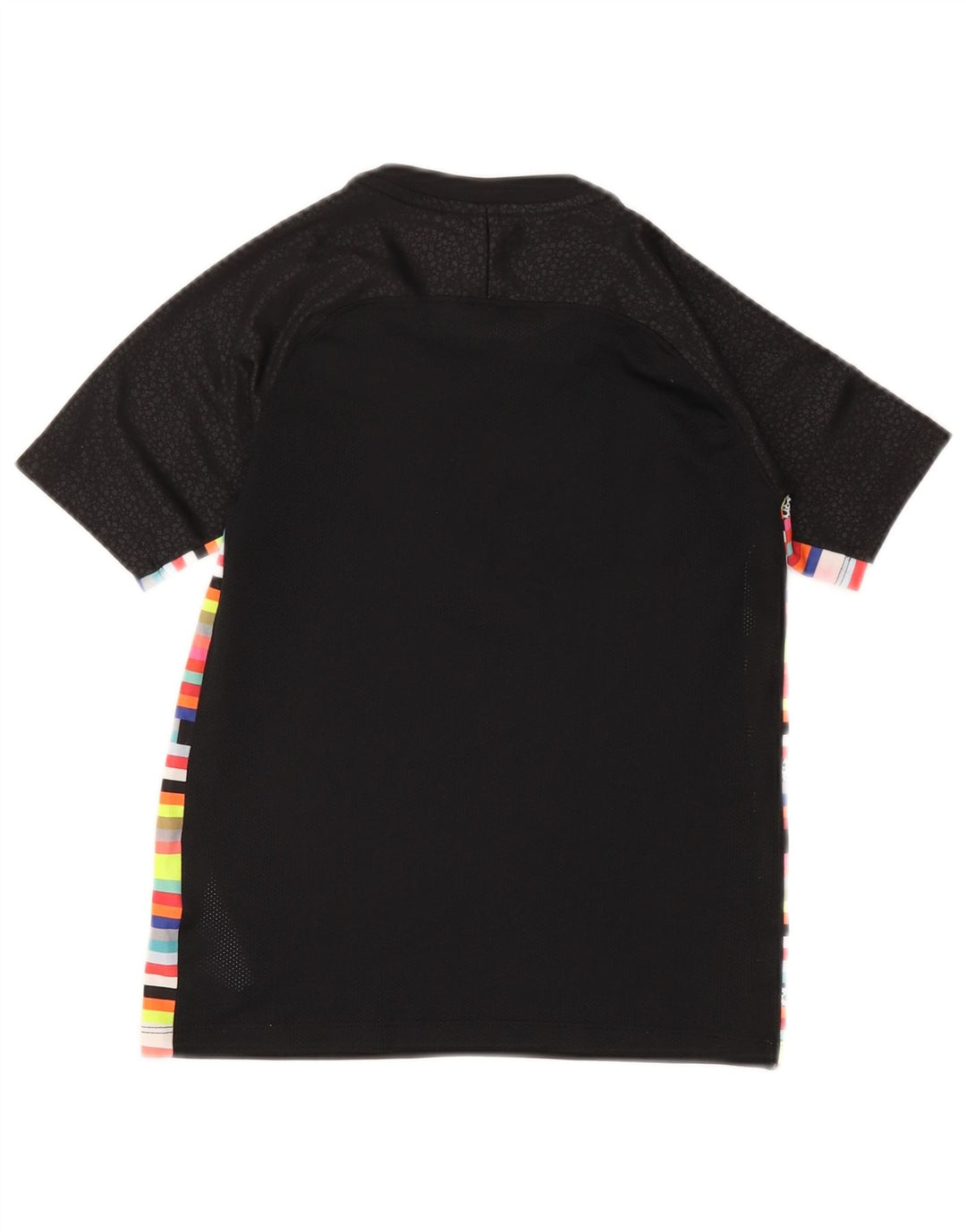 Nike Jungen-T-Shirt mit Grafik, 8–9 Jahre, Größe S, schwarz gestreift, Polyester