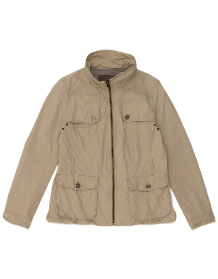 Zara Damen Bomberjacke UK 14 Large Beige