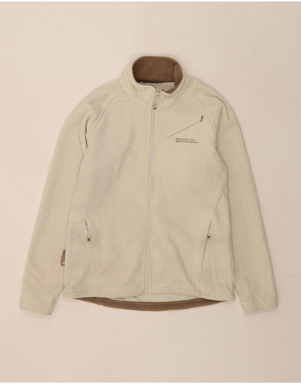 Mountain Warehouse Damen-Fleecejacke, UK 14, Medium, gebrochenes Weiß, Polyester