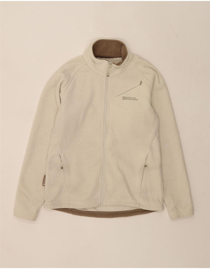 Mountain Warehouse Damen-Fleecejacke, UK 14, Medium, gebrochenes Weiß, Polyester