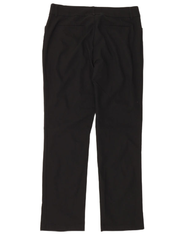 Lee Womens Mid Rise Casual Hose US 14 Large W34 L32 Schwarze Baumwolle