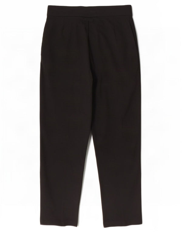 Marks & Spencer Damen Gerade Freizeithose UK 12 Medium W30 L28 Schwarz