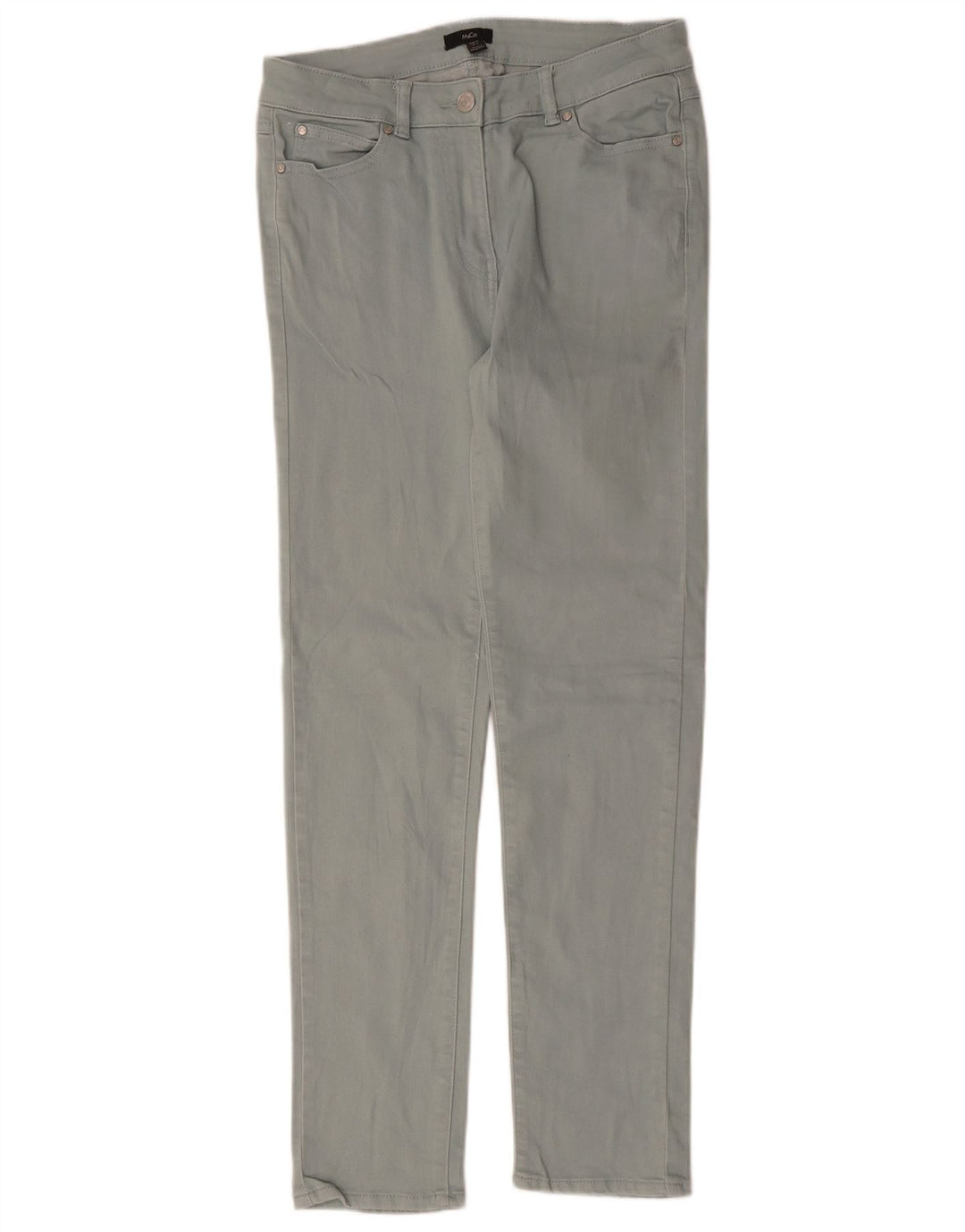M&Co Damen Slim Jeans UK 10 Small W30 L29 Blaue Baumwolle