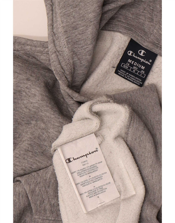 Champion Herren-Kapuzenpullover mit Reißverschluss, mittelgraue Baumwolle