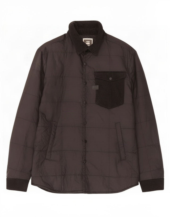 G-Star Herren Wattierte Jacke UK 44 2XL Schwarz Baumwolle