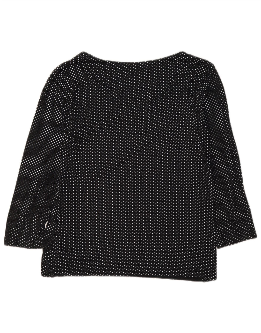 Hobbs Damen-Top mit 3/4-Ärmeln, UK-Größe 10, Größe S, schwarz gepunktete Viskose