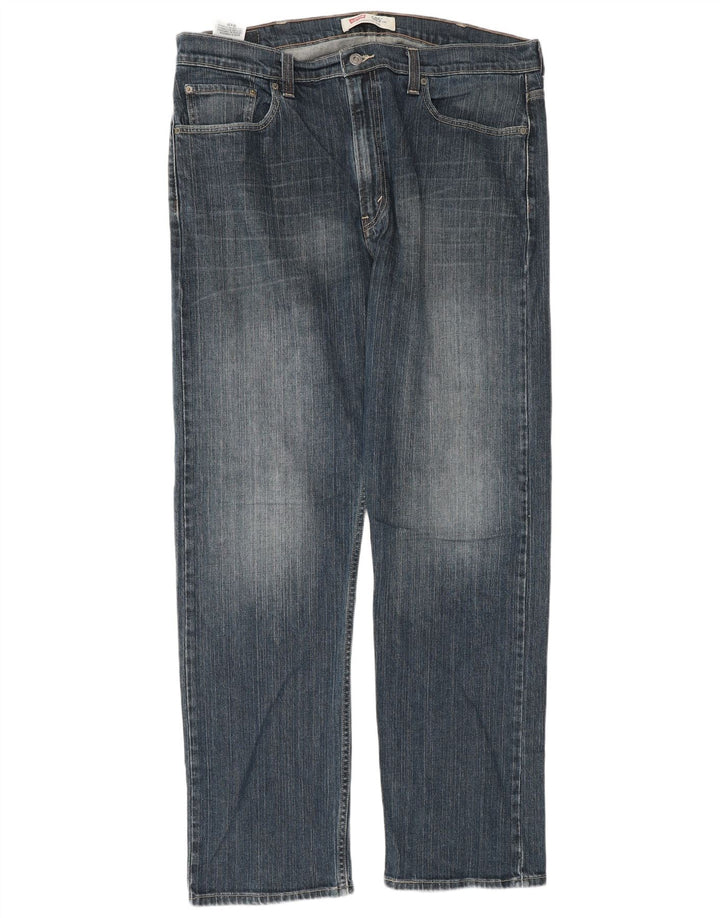 Levi's Herren 505 Straight Jeans W38 L34 Blaue Baumwolle