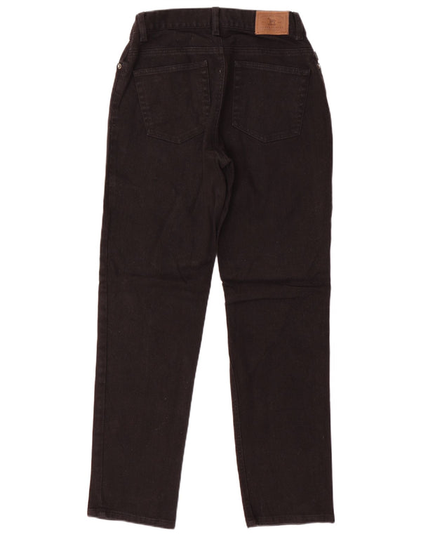 Ralph Lauren Damen Tapered Jeans US 4 Small W26 L28 Schwarze Baumwolle