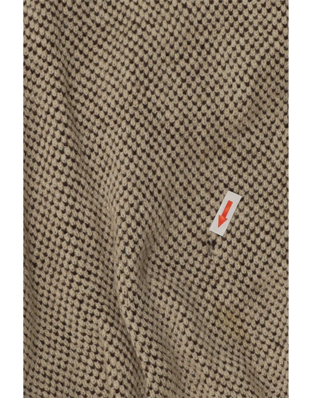 Bizzarro Herren-Pullover mit Knopfkragen, Größe 48, mittelbeigemeliert