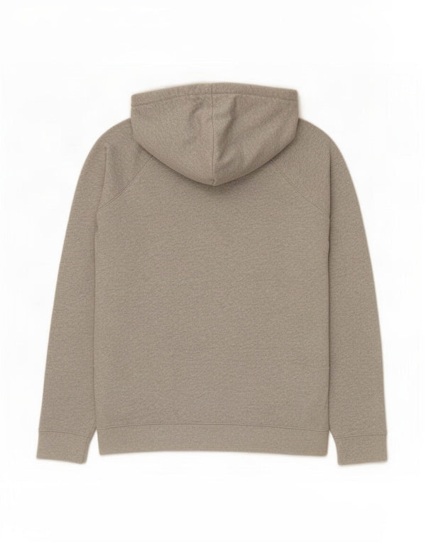 Jack Wills Damen-Kapuzenpullover mit Reißverschluss, UK 16, Größe L, grau gefleckte Baumwolle