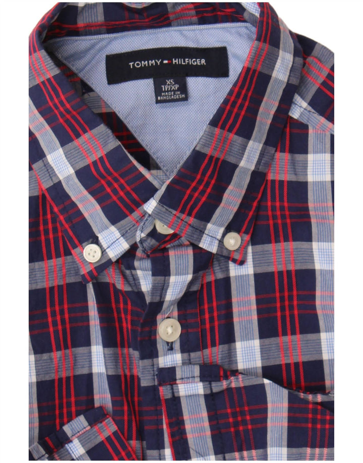 Tommy Hilfiger Herrenhemd XS Marineblau kariert