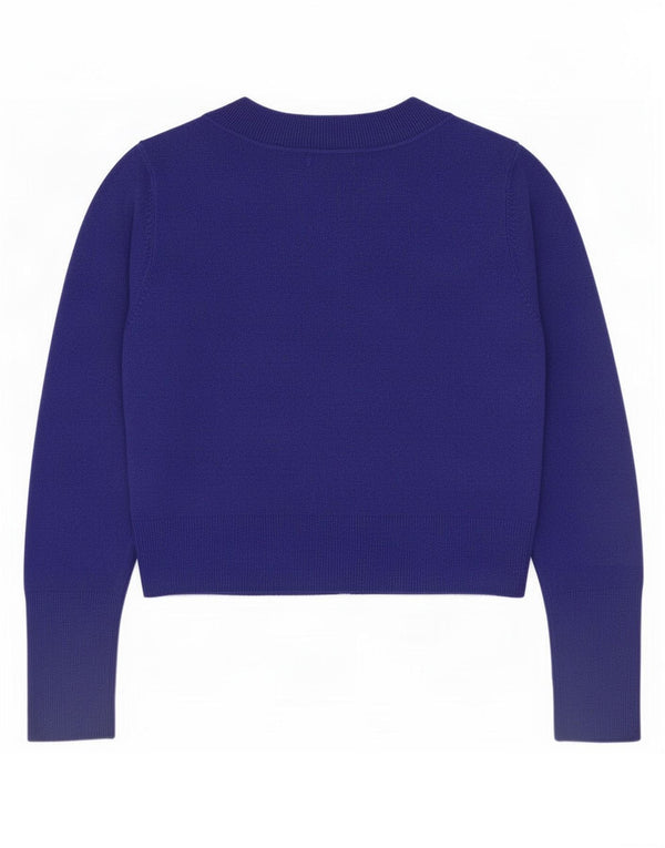 Marks & Spencer Damen Crop Cardigan Pullover UK 14 Large Lila Acryl