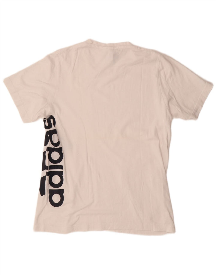 ADIDAS Herren Grafik T-Shirt Top Small Weiß