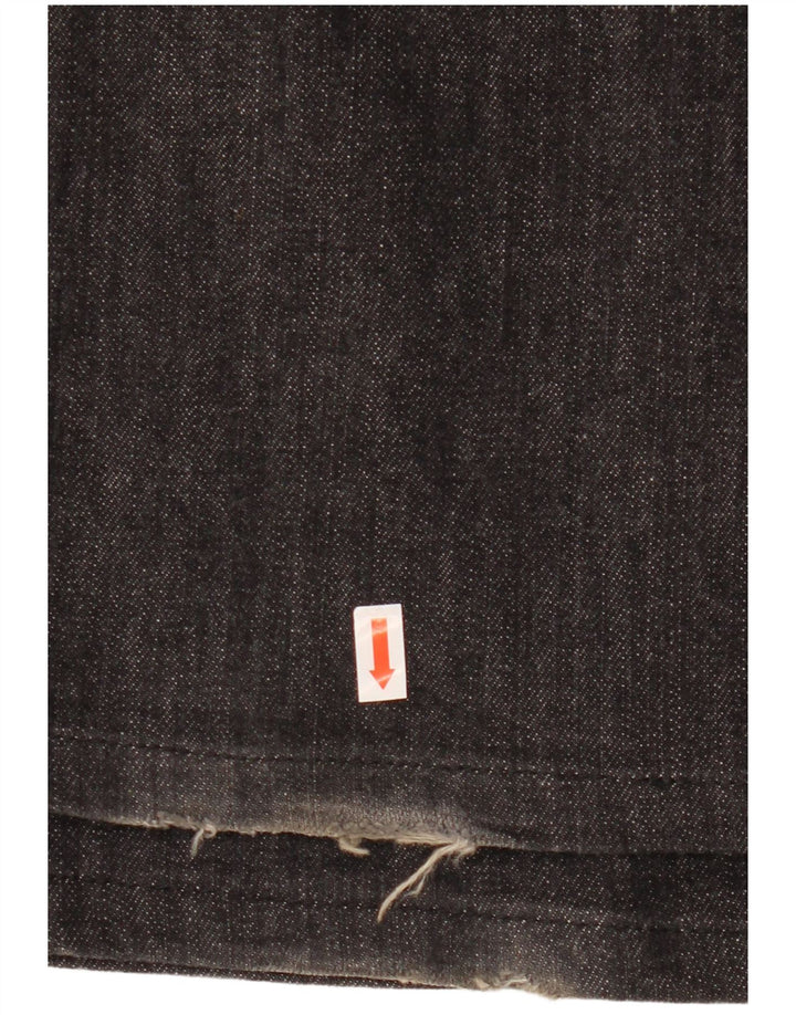 Diesel Damen Kycut Straight Jeans W28 L34 Schwarze Baumwolle