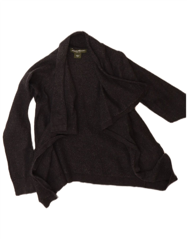 Eddie Bauer Mädchen-Cardigan-Pullover, 11–12 Jahre, große schwarze Wolle