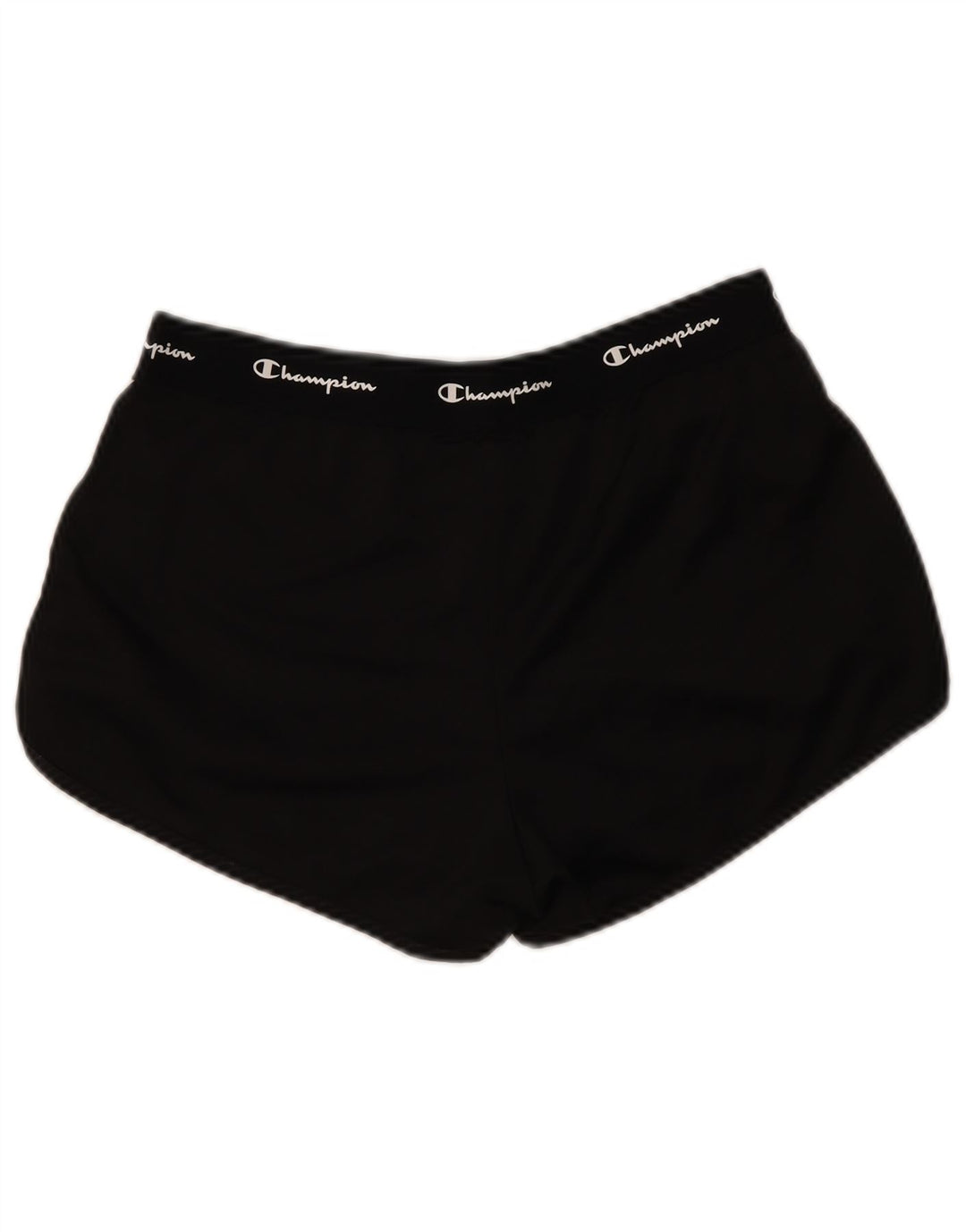 Champion Womens Graphic Sport Shorts UK 14 Large Schwarz Polyester