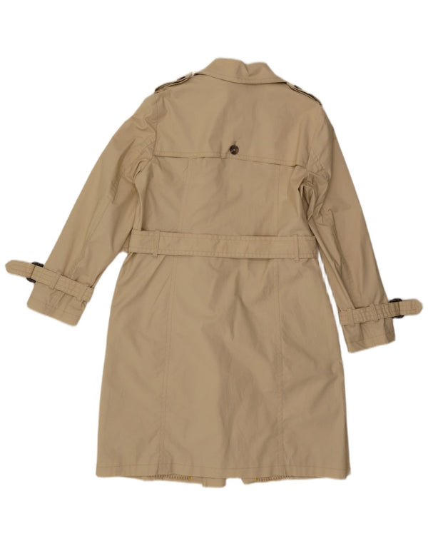 Esprit Damen Trenchcoat UK 14 Large Beige Baumwolle