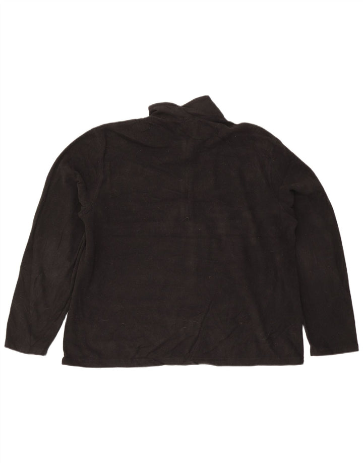 Eddie Bauer Herren-Fleecepullover mit Reißverschluss, XL, Schwarz, Polyester