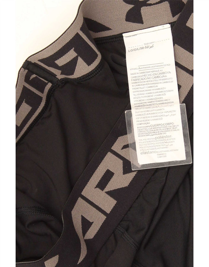 Under Armour Jungen-Leggings mit Grafik, 11–12 Jahre, groß, schwarzes Polyester
