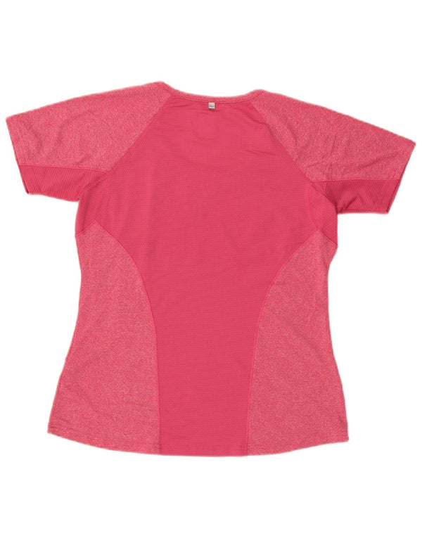 FILA Damen T-Shirt Top UK 14 Large Rosa Polyester