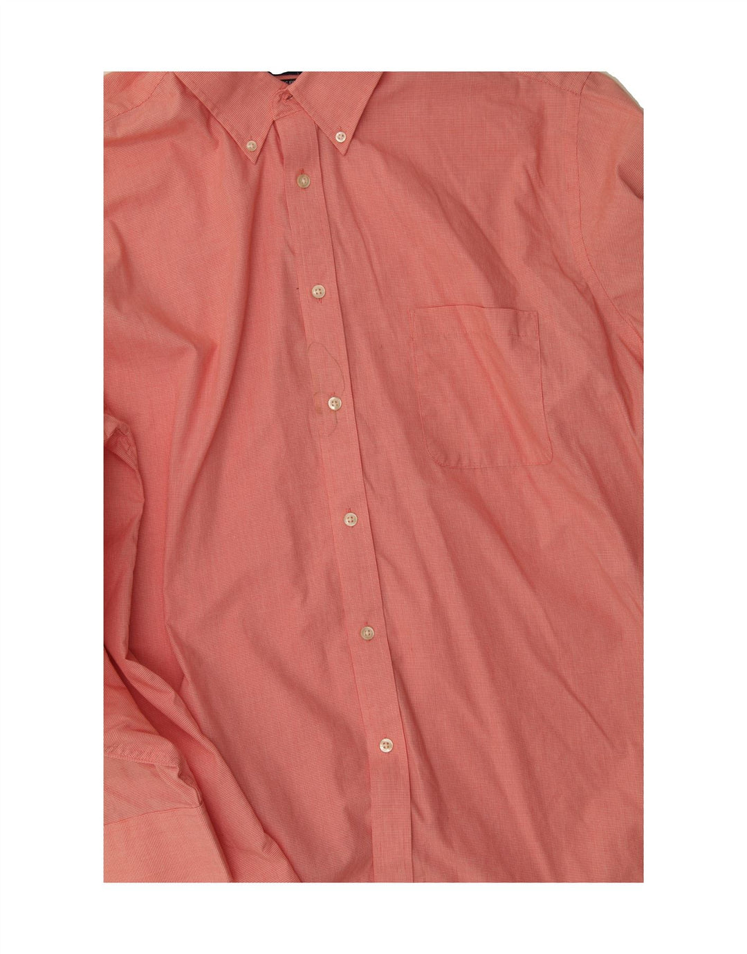 CHAPS Mens Classic Fit Shirt Size 17 1/2 XL Pink Houndstooth Vintage Chaps and Second-Hand Chaps from Messina Hembry 